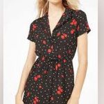 JustFab floral and polka dot shirt dress NWOT Photo 0