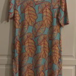 Anna Ocean NWT blue orange Dress small lightweight short‎ sleeve Photo 0