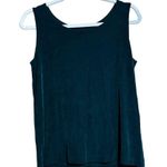 Chico's Travelers Sweater Set Medium Green Textured Tank Cardigan Slinky Stretch Photo 4