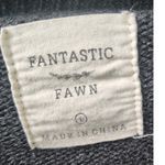 Fantastic Fawn  Fringe Collar Sweater Pullover‎ Knit Top Gray Size S Photo 2