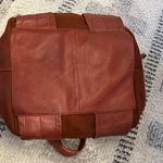 Kenneth Cole New York Leather Wool Mini Duffel, Maroon Brown Photo 6