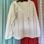 Adrienne Vittadini Women’s 3X  White Hooded Sweatshirt. White Photo 0