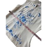 Chinese Embroidered 100% Silk Cheongsam Sleeveless Top Size M Blue Size M Photo 8