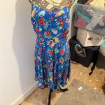 Old Navy NWT  large Floral Blue Dress Photo 5
