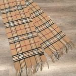 FRAAS Plaid trendy woven scarves made in Germany Tan Photo 0