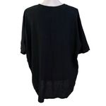 Flax  Size L Linen Top Shirt Short Sleeves Black Minimal Capsule Photo 1