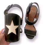 Givenchy Star Block Chunky Heel Ankle Strap Sandals RARE Denim Blue White Sz. 6 Photo 8