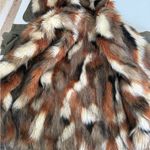 American Eagle  Jacket Womens Coat Hooded Faux Fur Removable Lining Utility Photo 7
