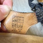 Taos Trulie Leather Sandals Black Braided Slingback Size 6 Photo 11