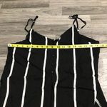 Goodnight Macaroon Goodnight Macroon Black White Stripes spaghetti straps Romper; Photo 2