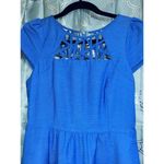 Maeve Anthropologie  Dress Size 2. EUC. Blue With Lattice Top. Photo 2