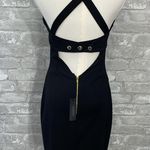 Bobi  Black Matte Knit Sweetheart Dress Photo 5