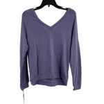 Michael Lauren  Stan Double V Neck Pullover Purple XS‎ New Photo 1