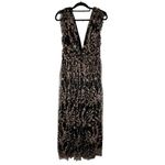 Soiéblu Soieblu Womens Black Gold Floral Sleeveless Pullover Maxi Dress Size‎ Large Photo 2