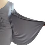 Monash Appareal One Shoulder Bodycon Dress with Batwing Sleeve Gray Size undefined Photo 7