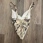 Madewell  Second Wave Maillot One-Piece Swimsuit in Speckled Tiger Photo 2