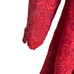 Saylor  Rita Raspberry Red Lace Fit & Flare Long Sleeve Cocktail Mini Dress Large Photo 7