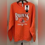 NFL Cleveland Browns Game Couture Oversized Orange Sweatshirt Size Large Photo 3
