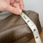 Mario Valentino Valentino Vintage Large Coated Canvas Brown Bag Shoulder Purse V Logo Print Photo 10