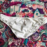 Victoria's Secret VICTORIA’S SECRET Solid White Double Strap Halter Bikini 2 Pc Size M/L Photo 3