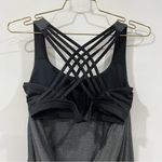 Lululemon  Wild Tank Size 8 Heathered Black Strappy Back Sports Bra Photo 9