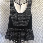 Anthropologie ‎ Deletta Sculpted Lace Peplum Top Photo 1