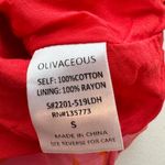 Olivaceous Tropical Print Dress Size Small Photo 8