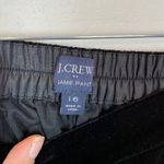 J.Crew Factory Women's 16 Black Drapey Velvet High Waisted Jamie Pants Classic Photo 5