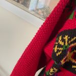 Vintage 90s KnittinG Needle Handknit Snowflake Turtleneck Holiday Sweater Black Size M Photo 5