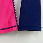 GAP Striped Navy Blue Pink Long Sleeve Athletic Top size Medium Photo 7