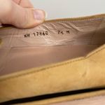 Stuart Weitzman Lingo Slip On Loafer 7.5 Beige Nubuck Nailhead Cap Toe Shoe Tan Photo 6