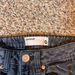 Garage  Black Acid Wash High Waisted Mom Jeans Size 0‎ Denim Pants Photo 1