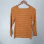 Old Navy  S Slim Fit Ribbed Goldenrod Long Sleeved Top Photo 1