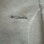 Columbia  Benton Springs Fleece Jacket Vest Women L White Full Zip High Neck Photo 3
