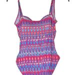 One Piece Womens Swimsuit Ruched Padding Beach Adjustable Straps Size Small Photo 3