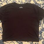 Hollister NWOT  Black Crew Baby Tee Photo 0