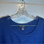 89th and Madison  Blue Knit Scoop Neck 3/4 Sleeve Sweater Top 1X Photo 2