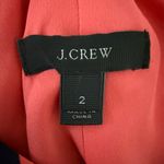 J.Crew Twist Racerback Hibiscus Floral Silk Tank Top Size 2 Coral Orange & Blue Photo 8