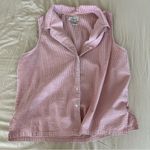 Villager Vintage Pink seersucker collared tank Photo 2