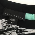 Attention  Mint Green & Black Abstract High-Low Blouse | Size S Photo 3