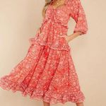 Cleobella ππ Celia Midi Dress ~ Fan Block Print Small S NWOT Photo 4