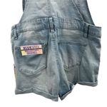 Blue Spice Overall Shorts Light Blue Denim Cuffed Jorts Y2K Size 11 New Photo 3