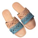 Anthropologie  SEYCHELLES Everlasting Sandal Leather Braided Color Block Tan NEW Photo 0