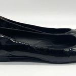 Fendi Authentic Black Patent Leather Women's Ballerina Roma Flats Size 36.5 Photo 1