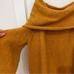 Free People Echo Beach Wool Sweater Mustard Off the Shoulder Photo 7