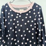 Kate Spade Kate Spade Navy Blue & Pink Polka Dot 3/4 Sleeve Pajama Dress Sz M Nightgown Photo 1