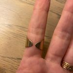 Imitation Moonstone Fully Adjustable Costume Ring Gold Photo 2