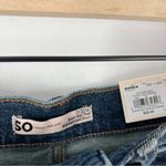 SO  Super High‎ Rise 90s Boyfriend Short Ripped Distressed Dark Wash Denim Cutoff Photo 4