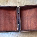 Handmade Vintage Wicker Purse Woven Wooden Handbag Photo 5