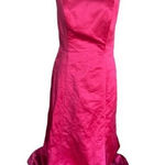 Alfred Angelo Womens  Red Strapless Bridesmaid Dress Evening Gown 7055  Sz 8 2012 Photo 0